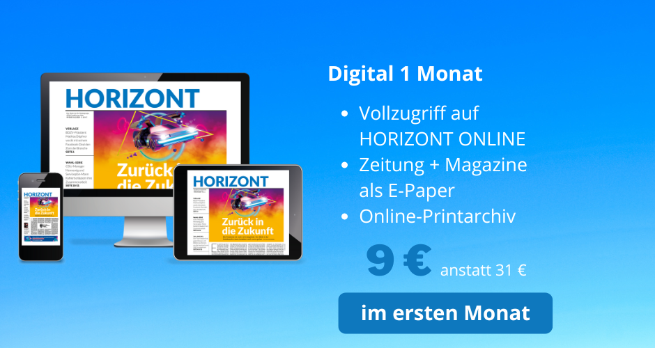 HORIZONT Digital 1 Monat für nur 9€!