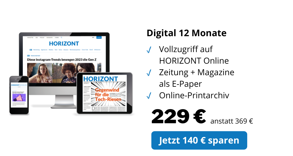 HORIZONT Digital 12 Monate für nur 229 €